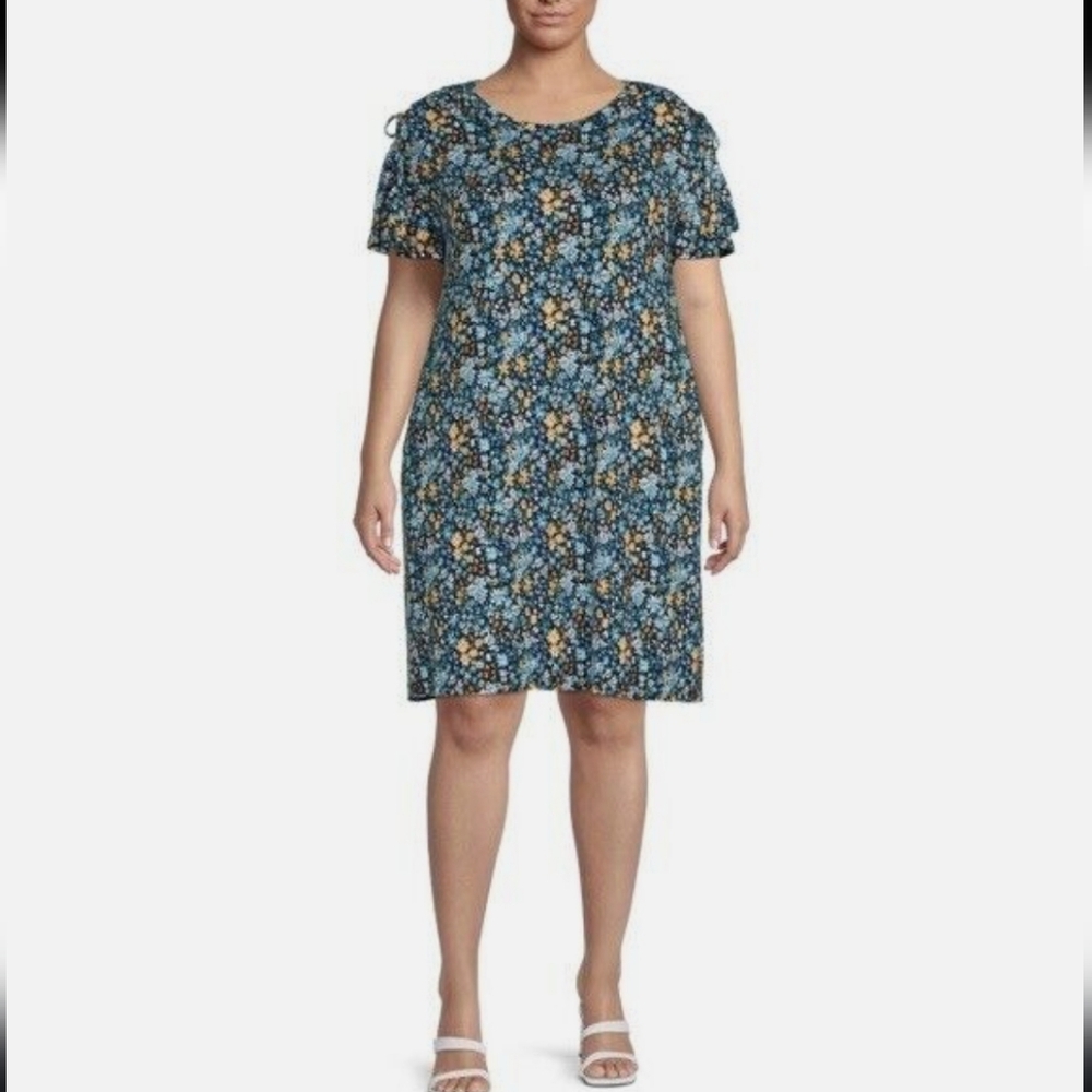 Terra & Sky Comfy Floral Dress